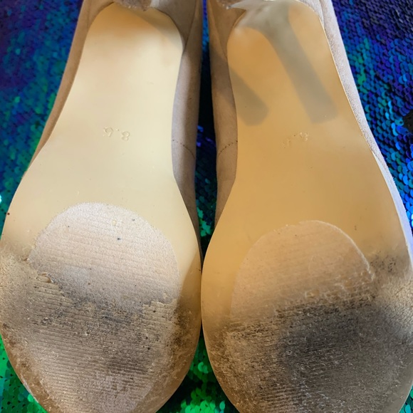 Tan suede platform stilettos - Picture 5 of 5